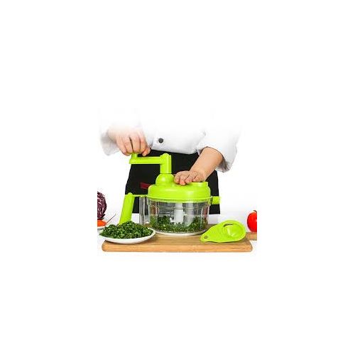 Manual Vegetable Salad Fruits Meat Chopper - Red