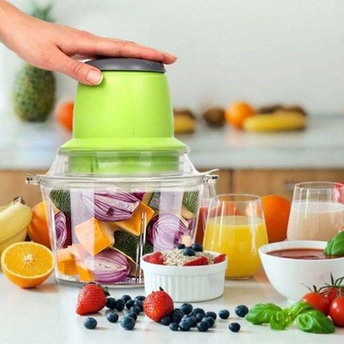 Egg Beater And 2L Food Cutter Vegetable Chopper Meat Grinder Multifunctional -Multi