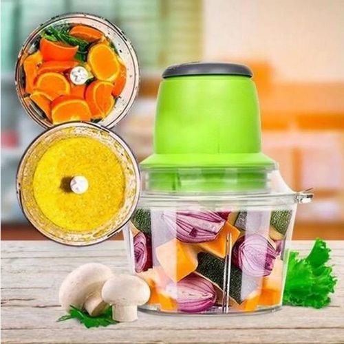 Egg Beater And 2L Food Cutter Vegetable Chopper Meat Grinder Multifunctional -Multi