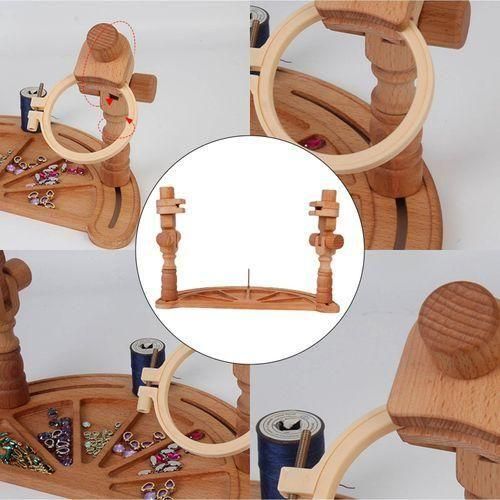 Embroidery Hoop Holder Half Moon Plate Assembly Set 360