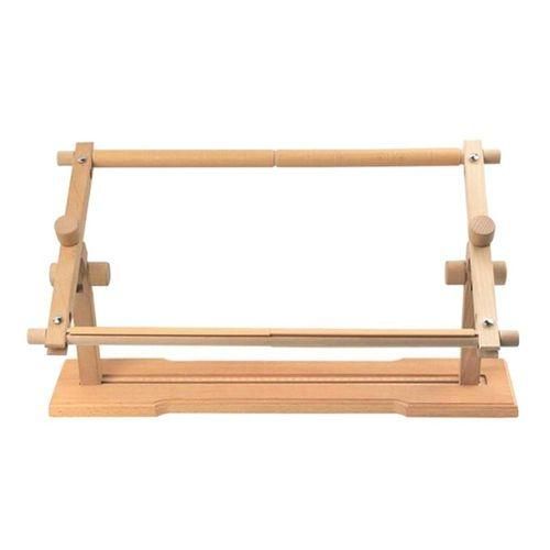 Adjustable Wood Cross Sttich Rack Embroidery Lap Sewing Hoop Holder