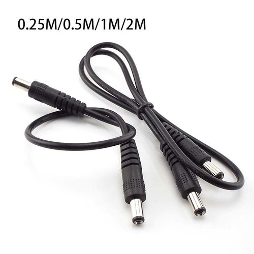 12V 3A DC Male to Male Power Supply Diy Cord Cable 5.5*2.1mm Male CCTV Adapter Connector Power Cords 0.5M/1M/2M