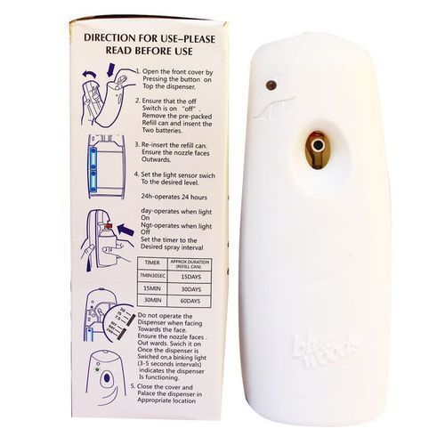 Automatic Spray Air Diffuser + Air Freshener - White