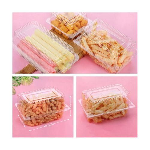 915 Generation 100 Pieces Cake Slice Boxes Individual Cake Boxes for Cake Portions 73 Inch Food Takeaway Containers for MuffinSalad