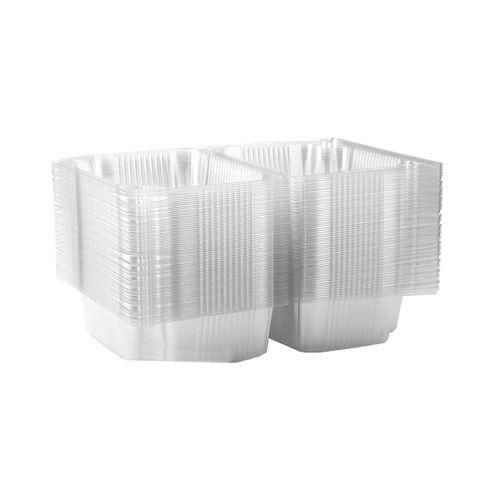 915 Generation 100 Pieces Cake Slice Boxes Individual Cake Boxes for Cake Portions 73 Inch Food Takeaway Containers for MuffinSalad