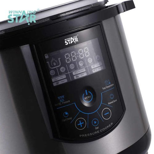 Winningstar 10L Multi-function Rice Electric Pressure Cooker With IMD Touch Panel, Silver.