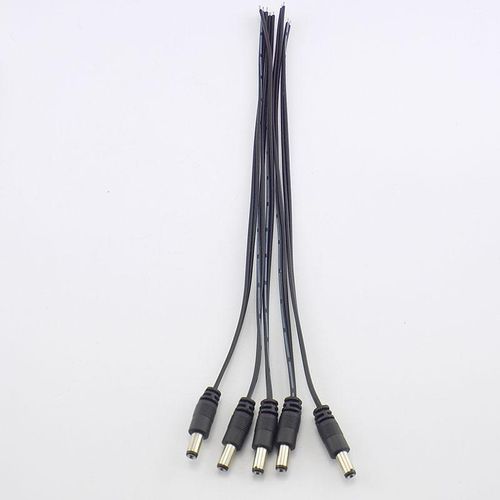 DC 5.5x2.1mm Female Male Plug Jack Power Supply Cable Wire Connecter Adapter Connector for LED Lights Strip CCTV Camera