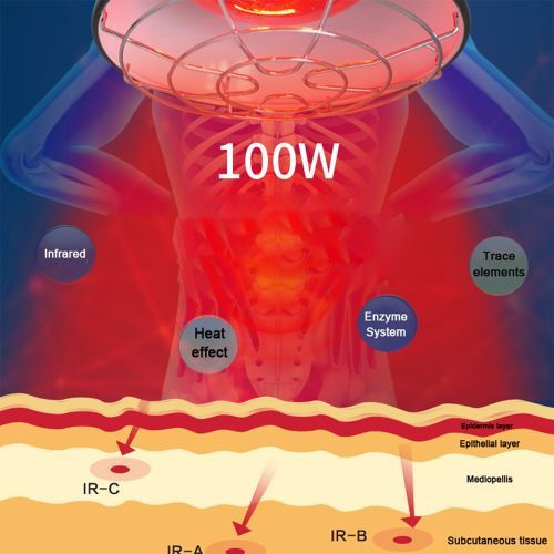 E27 Infrared Heat Lamp Heating  Light Therapeutic Pain Relief Health Bulb 275W Physio Instrument Massage Health #-