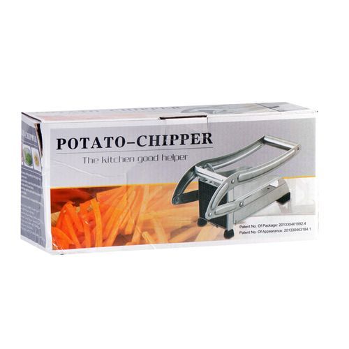 Potato Chipper/ Chips Cutter Stainless Steel Body - Silver