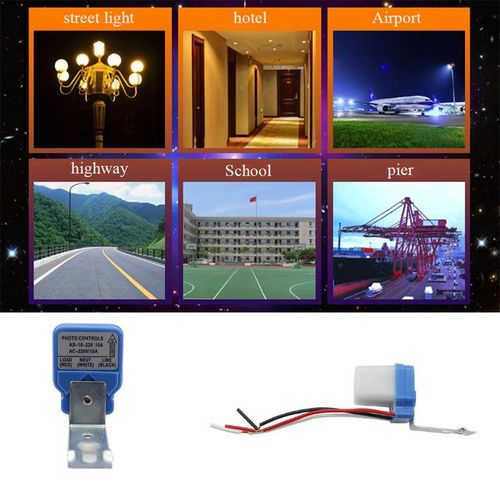 Dc Ac 12v/110v/220v 50-60hz Photo Control Photoswitch Sensor Switch Automatic On Off Photocell Street Lamp Switch