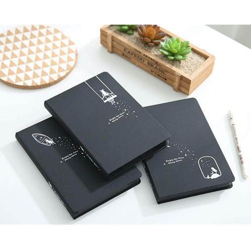 Black Cover Notebook With Black Paper Pages,Black Cardboard Hardcover Sketchbook