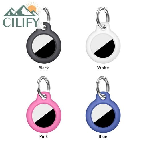 CILIFY For AirTag Holder Keychain Hard PC Case Shockproof Protective Skin with Key Ring