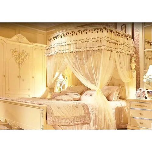 Extendable Pipe Mosquito Net 2 Stand - Cream
