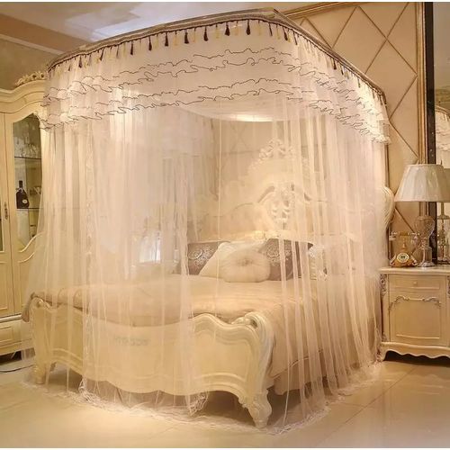 Extendable Pipe Mosquito Net 2 Stand - Cream