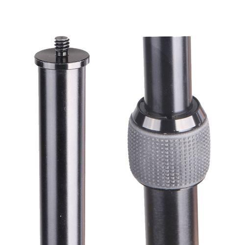Aluminum Alloy Handheld Boom Pole Holder For SLR Camera  LED Light Microphone, Max Length: 173cmBlack