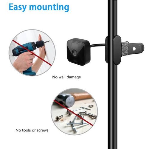 Flexible Clip Clamp Mount For Blink Camera Serise Blink Xt/xt2 Blink Outdoor Blink Mini Clip To Crib Cot Shelves Or Furniture