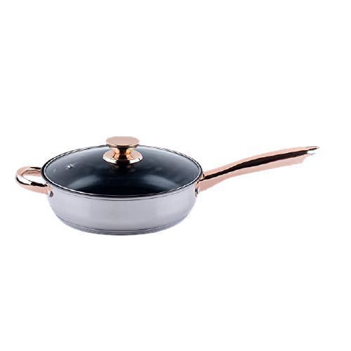 Luxurious 12pcs Stainless Steel Cookware Dishes,Silver