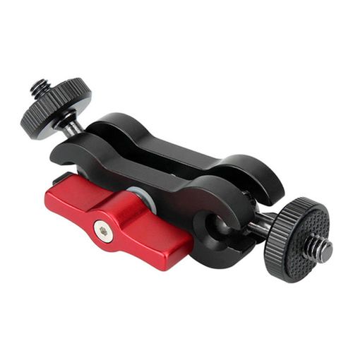 Double Ball Head Magic Arm Mount Clamp Bracket Adapter Support for SLR Cameras,Default NO5245