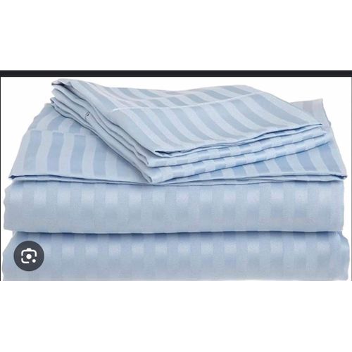 4 Piece Egyptian Cotton Bedsheet set with 2 Bedsheets and 2 Pillowcases-Light Blue