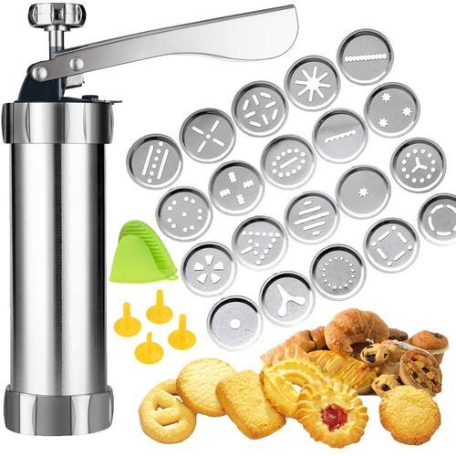 Household Baking   Mold Silk Flower Machine Biscuit Cake - Silver