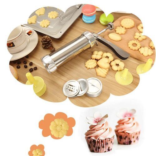 Household Baking   Mold Silk Flower Machine Biscuit Cake - Silver