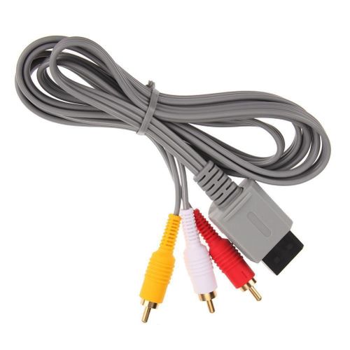 1.8 Meters Composite AV Cable Audio Video Cord for Nintendo Wii U,Default NO5247