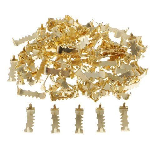 100x Wall Hanging Picture Photo Frame Sawtooth Hooks Hangers Framing