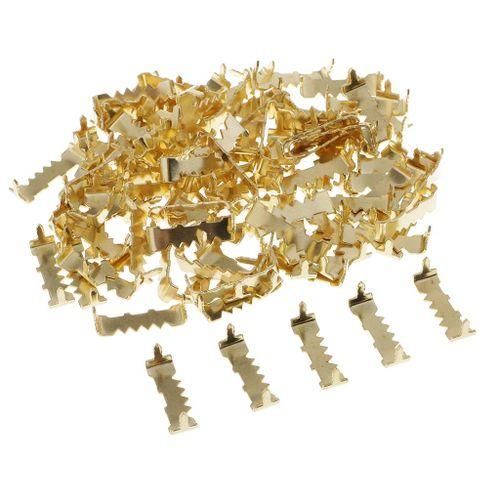 100x Wall Hanging Picture Photo Frame Sawtooth Hooks Hangers Framing