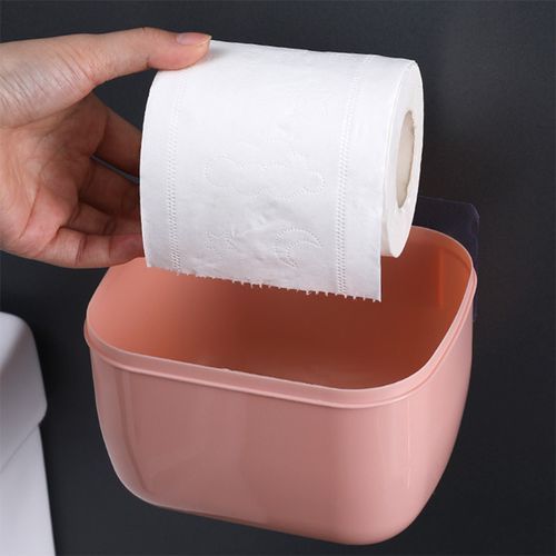 Wall-Mounted Paper Towel Dispenser Toilet Tissue Container Dustproof- Multi-colours.