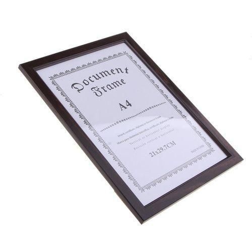 A4 Size Wooden  Certificate Photo Artwork Picture Frame Coffee