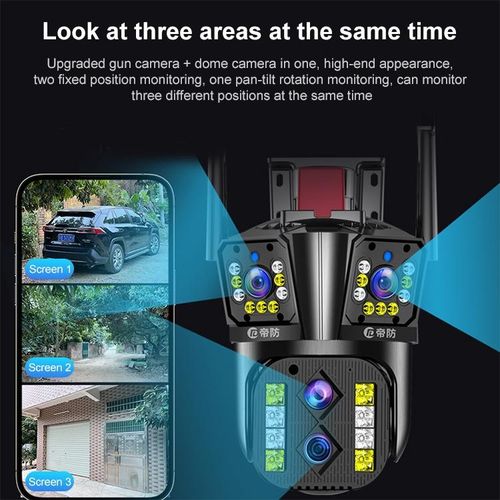 DF-3HBJ 8MP HD IP66 Waterproof WiFi IP Camera EU Plug