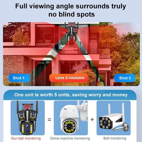 DF-3HBJ 8MP HD IP66 Waterproof WiFi IP Camera EU Plug