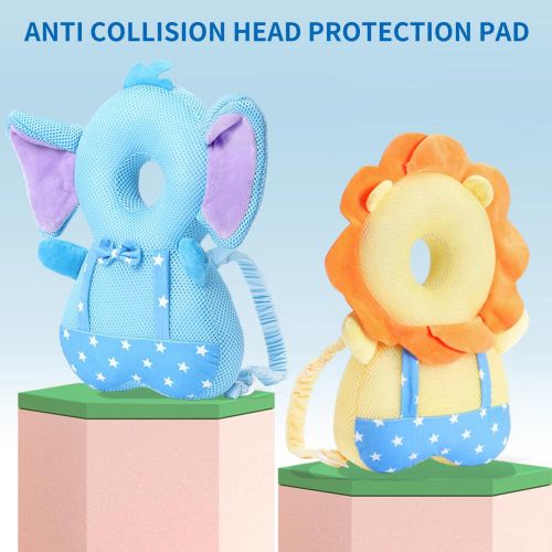 Animals Baby Head Protection Pad Adjustable Straps Baby Protective Pad for Baby Head and Back Safety NO5300