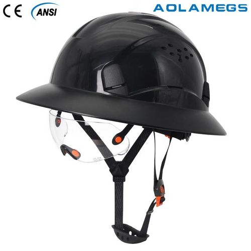 Full Brim Safety Helmet With Construction Hard Hat Protective Working Riding Climbing Ce Ansi Rescue Cap Protection