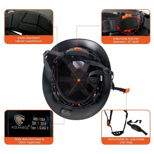 Full Brim Safety Helmet With Construction Hard Hat Protective Working Riding Climbing Ce Ansi Rescue Cap Protection