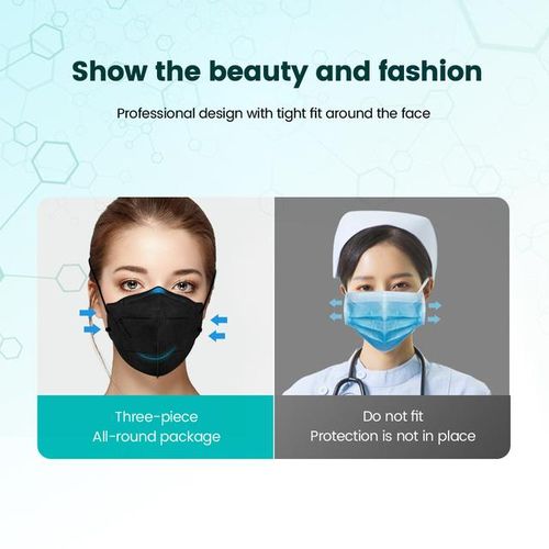 10-100pcs Security Protection Mascarillas Fpp2 Face Masks Kn95 Masque 5 Layers Mounted Mouth Mascarillas Faciales