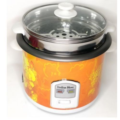 Italian Home Rice Cooker, 5Litres - Black, Gold, White