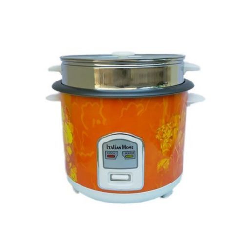 Italian Home Rice Cooker, 5Litres - Black, Gold, White