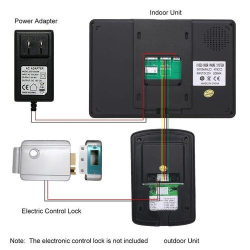 7 Inch Monitor HD Camera Video Door Phone Doorbell Intercom