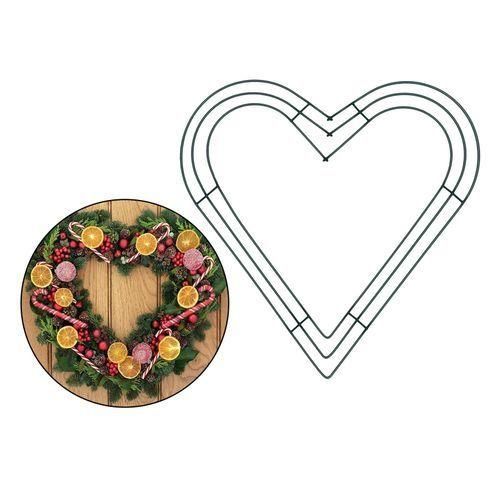 2x Wire Wreath Frame Christmas Holiday Metal Wire Ring Valentines
