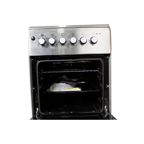 Blueflame 60cm x 50cm 3Gas Burners And 1 Electric Plate With Electric Oven, Inox