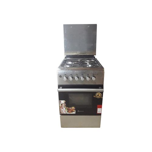 Blueflame 60cm x 50cm 3Gas Burners And 1 Electric Plate With Electric Oven, Inox