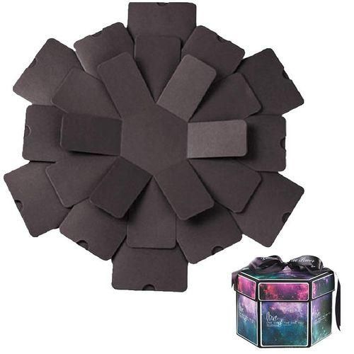 Starry Sky DIY Photo Album Handmade Hexagonal Gift Box for Family Friends Gift Scrapbook Festival Lovers Gifts