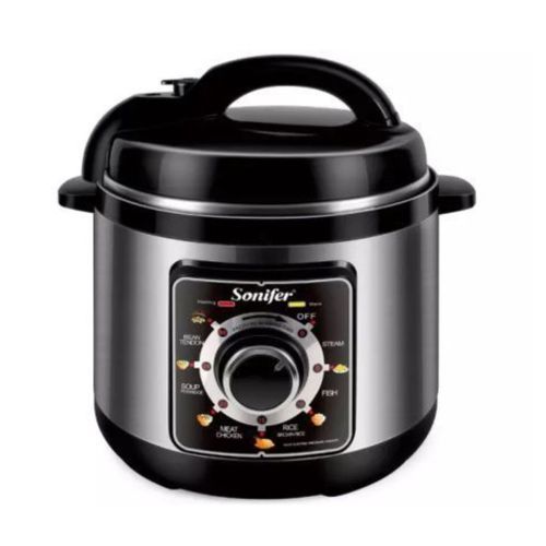 Sonifer 6L Electric Rice/Pressure Cooker-silver