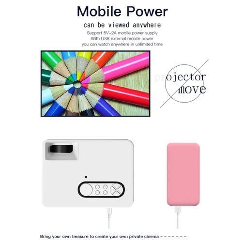 S361 80 lumens 320 x 240 Pixel Portable Mini Projector, Support 1080P, UK PlugBlack