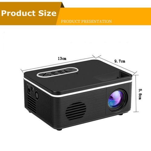 S361 80 lumens 320 x 240 Pixel Portable Mini Projector, Support 1080P, UK PlugBlack