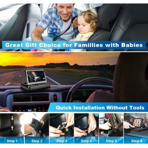 Baby Car Monitor 1080P Monitor Camera For Baby Rear Facing