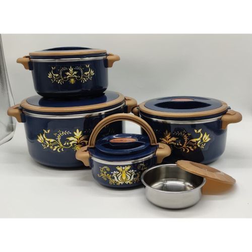 4 Pieces Insulated Hot Pot Dishes Food Warmer Container -Multi-colour.