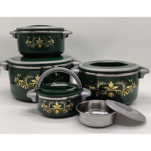 4 Pieces Insulated Hot Pot Dishes Food Warmer Container -Multi-colour.