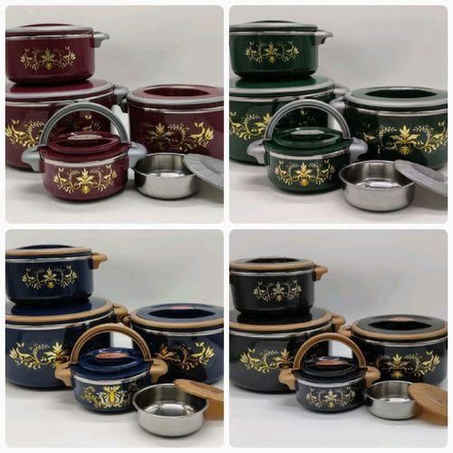 4 Pieces Insulated Hot Pot Dishes Food Warmer Container -Multi-colour.